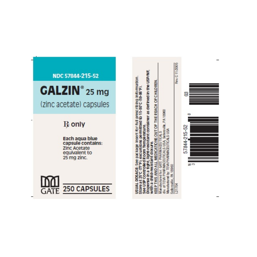 Zinc Acetate 25mg Sachet 25's