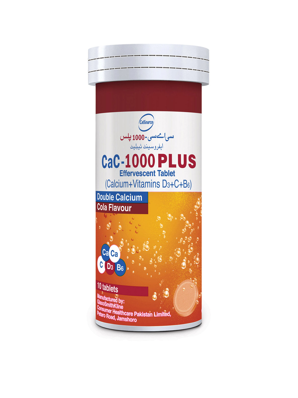 Cac-1000 Plus Cola Flavour Tab 10's