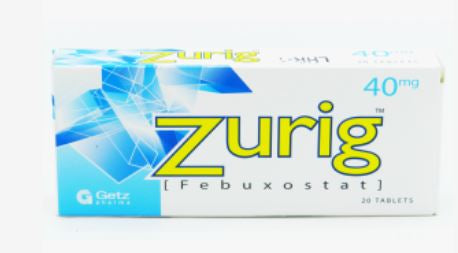 Zurig Tab 40mg 20's