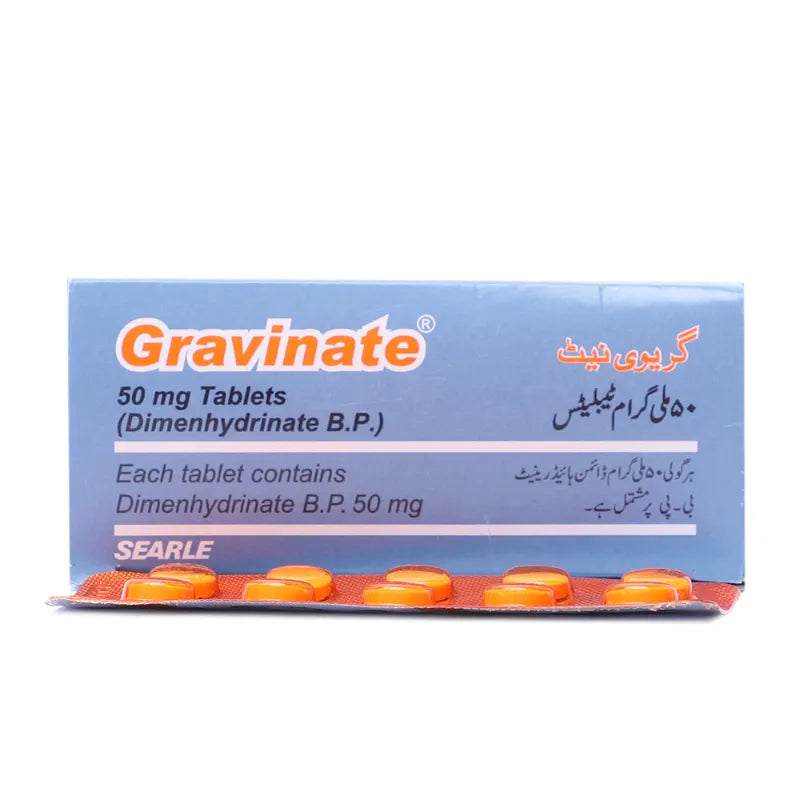Gravinate Tab 50mg 10's