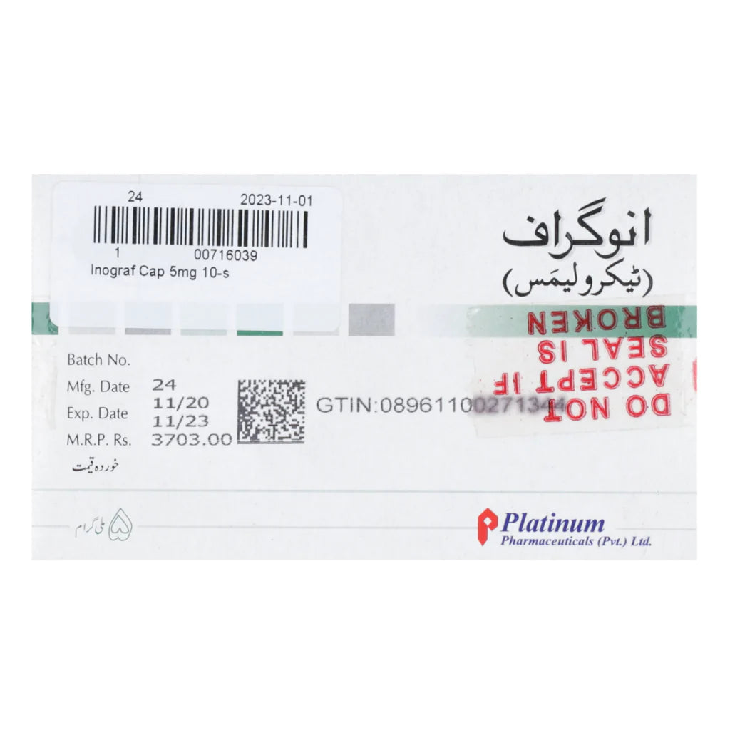 Inograf Cap 5mg 10's