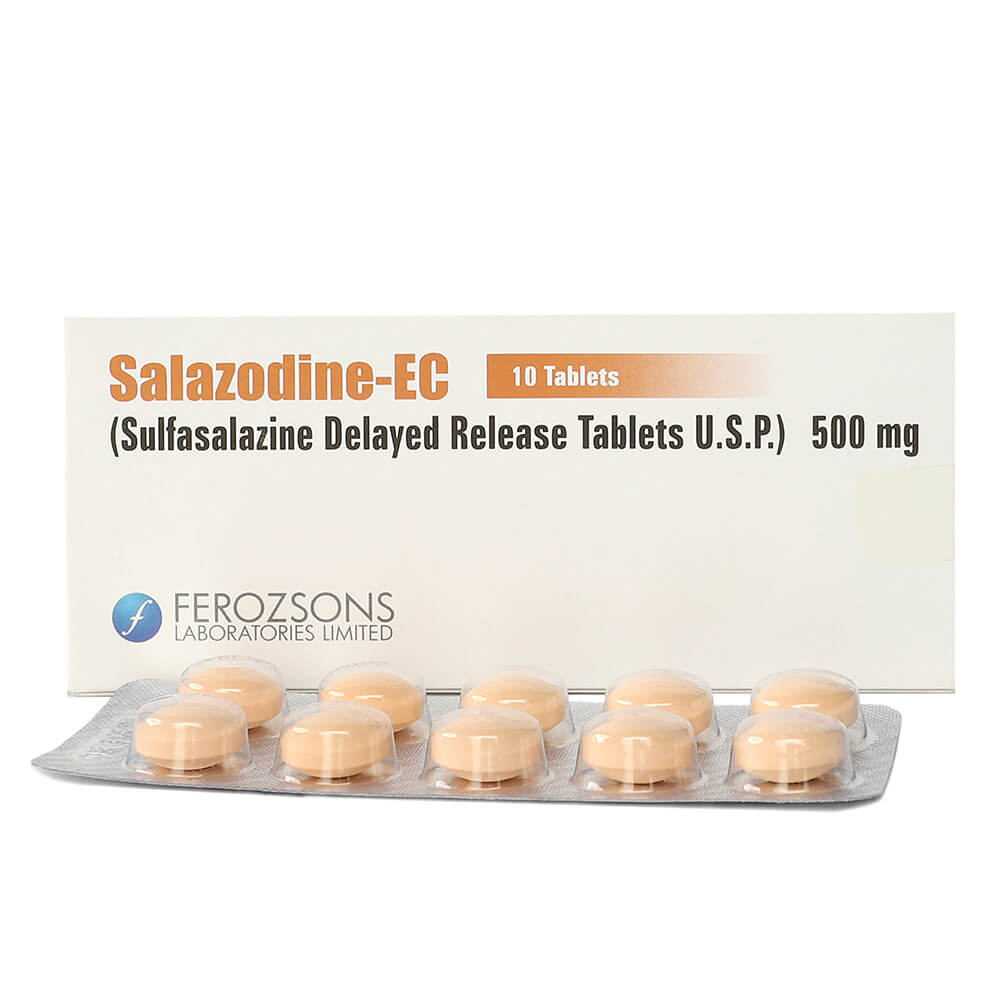 Salazodine EC Tab 500mg 10-s