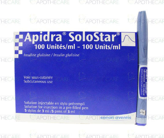 Apidra Solostar Inj 100IU/ml 1PFPx3ml