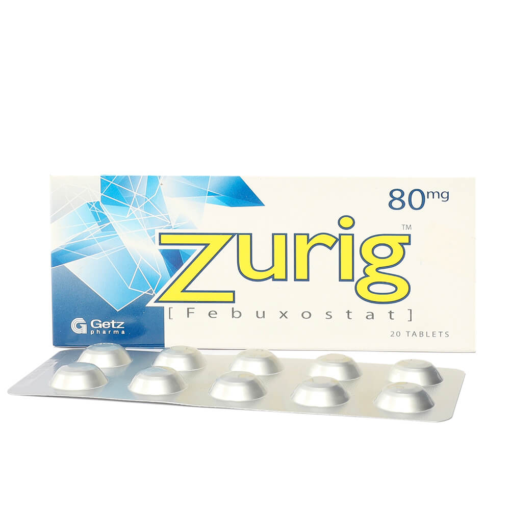 Zurig Tab 80mg 20's