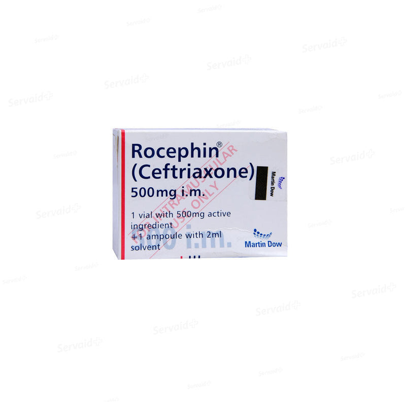 Rocephin IM Inj 500mg 1Vial