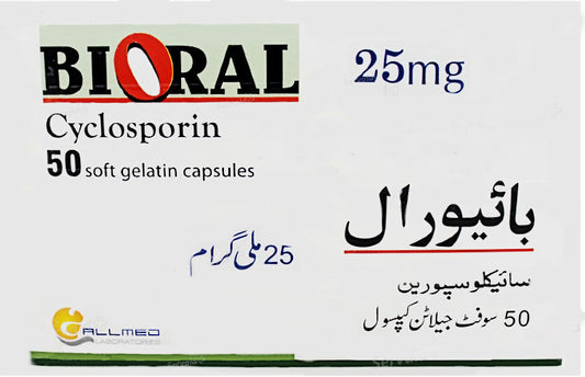 Bioral Cap 25mg 50's