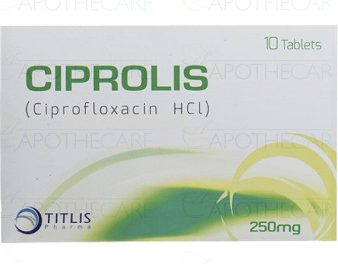 Ciprolis Tab 250mg x 10's