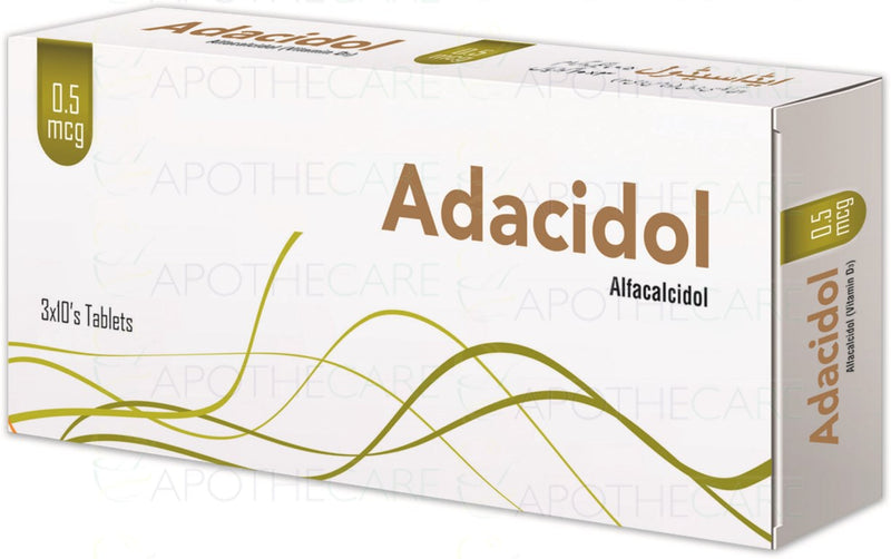 Adacidol Tab 0.5mcg 30's