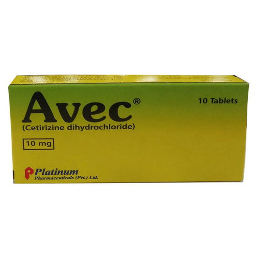 Avec Tab 10mg 1x10's