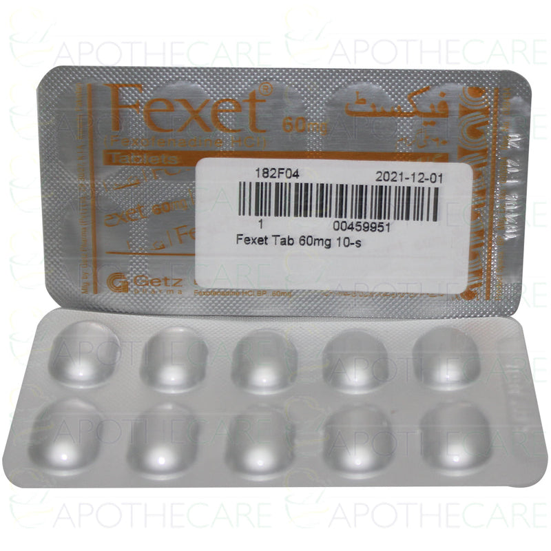 Fexet Tab 60mg 10's