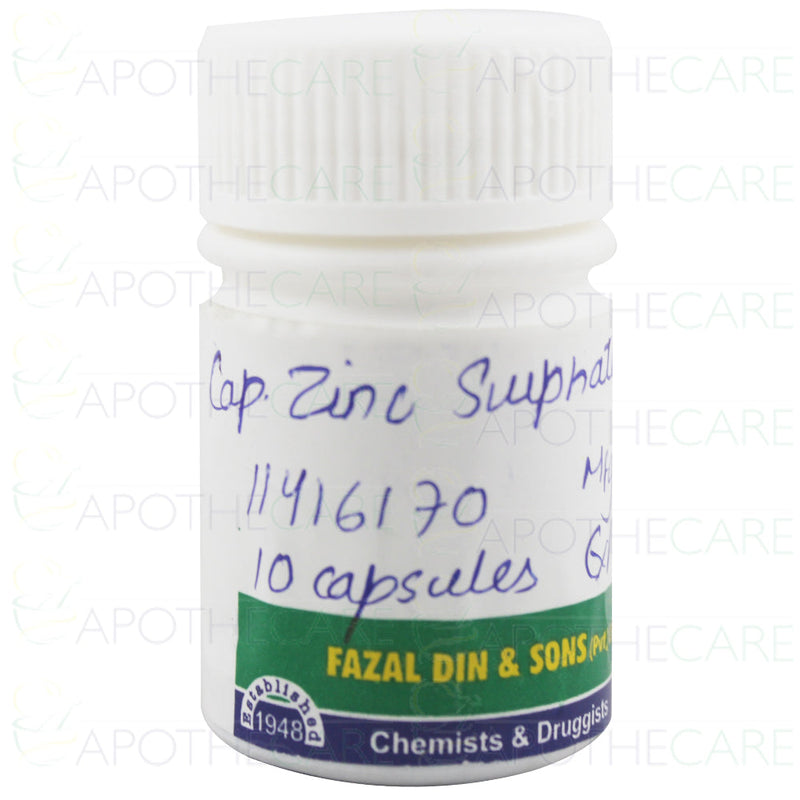 Zinc Sulphate Cap 150mg 10's