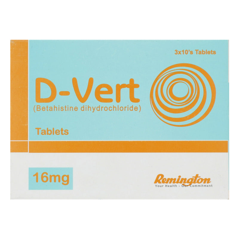 D-Vert Tab 16mg 3x10's