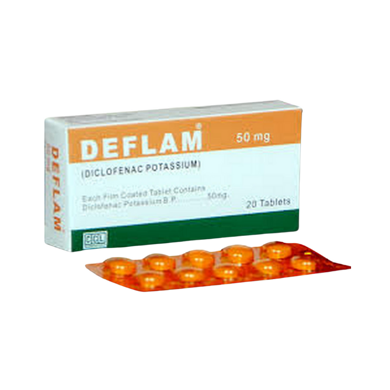 Deflam Tab 50mg 20's