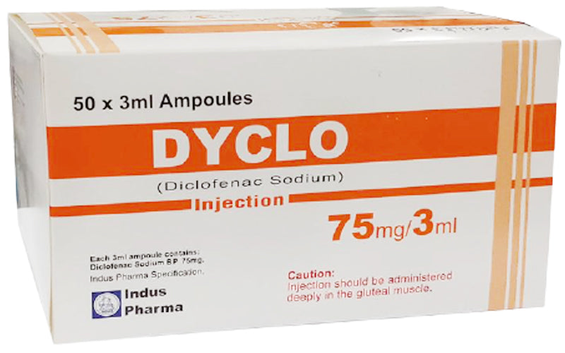 Dyclo Inj 75mg 50Ampx3ml