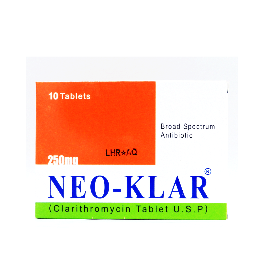 Neo-Klar Tab 250mg 10's