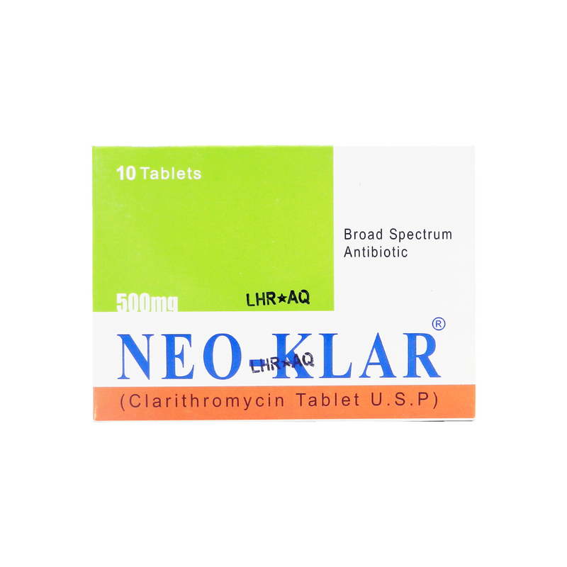 Neo-Klar Tab 500mg 10's