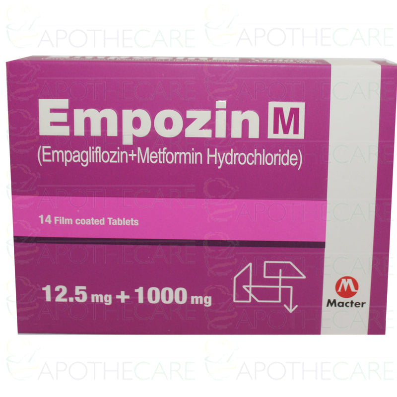 Empozin-M 12.5/1000mg Tab 14's