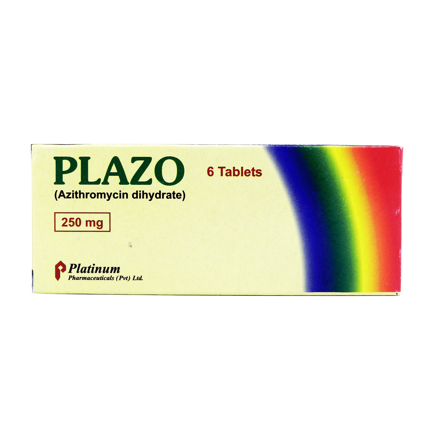 Plazo Tab 250mg 1x6's