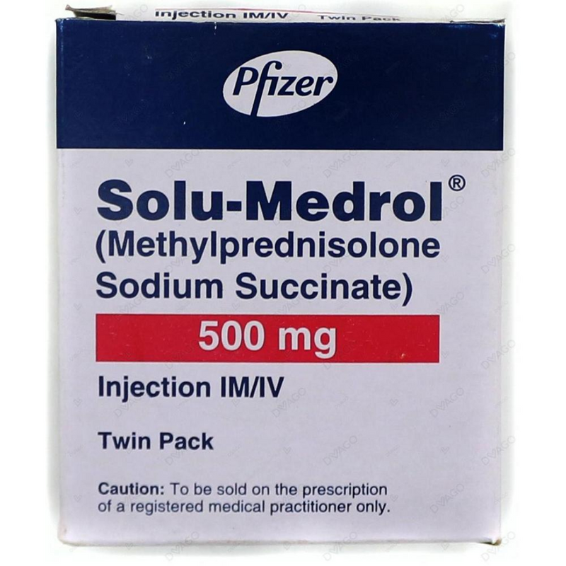 Solu Medrol Inj 500mg 1Vial