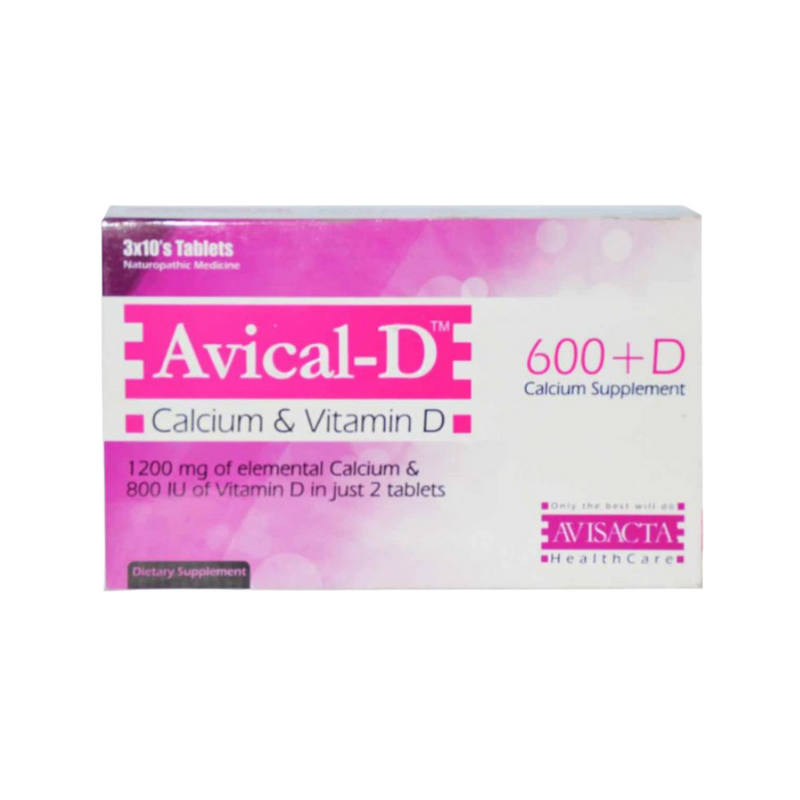 Avical-D Tab 1500mg/600mg/400iu 30's