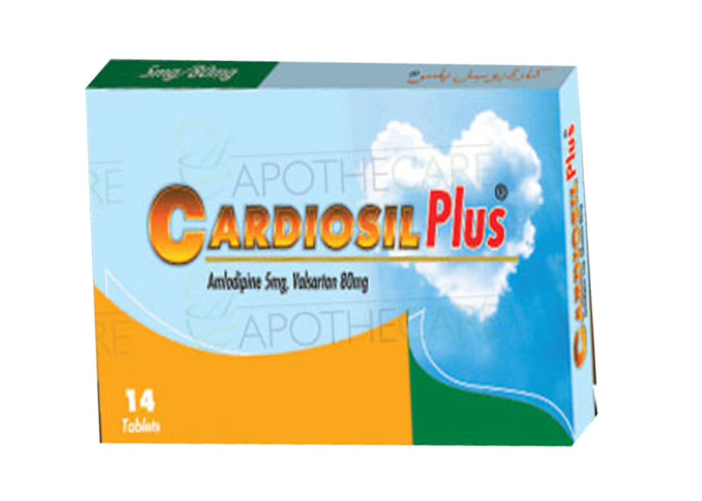 Cardiosil Plus Tab 5mg/80mg 14's – Ailaaj