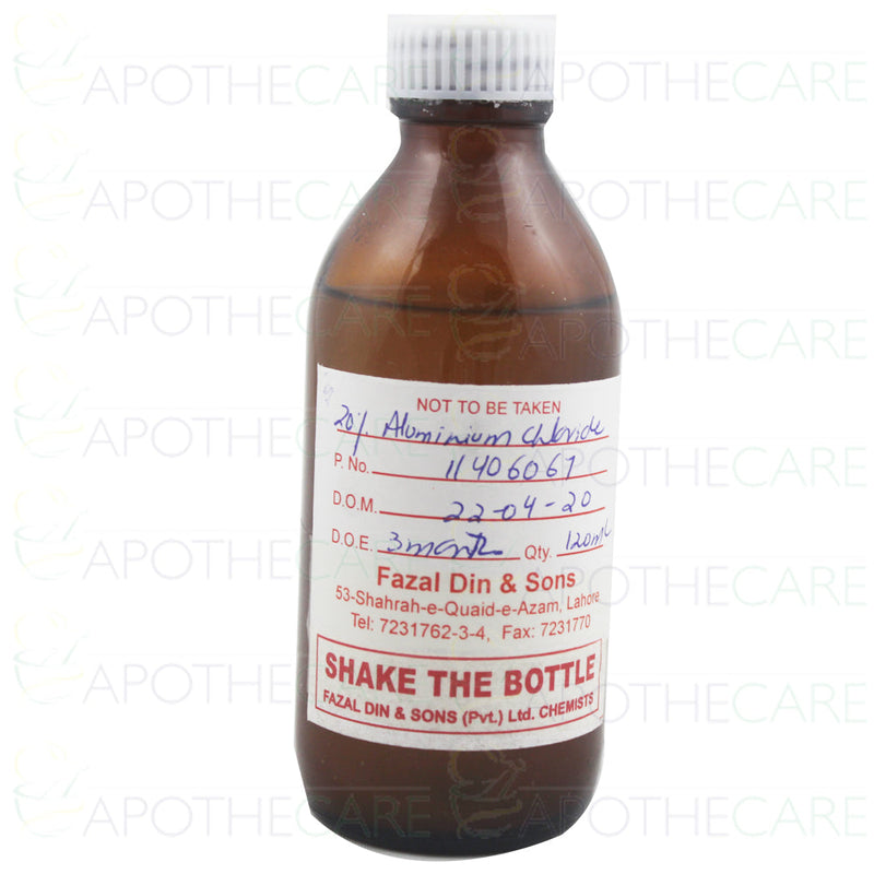 Aluminium Chloride Hexahydrate Sol 20% 120ml