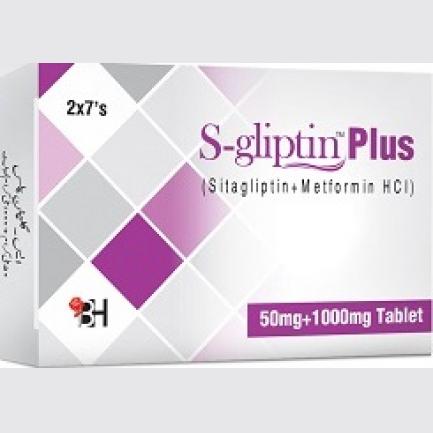 S-gliptin Plus Tab 50mg/1000mg 2x7's
