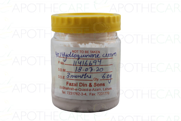 Hydroquinone Cream 40% 2 ounce 1's