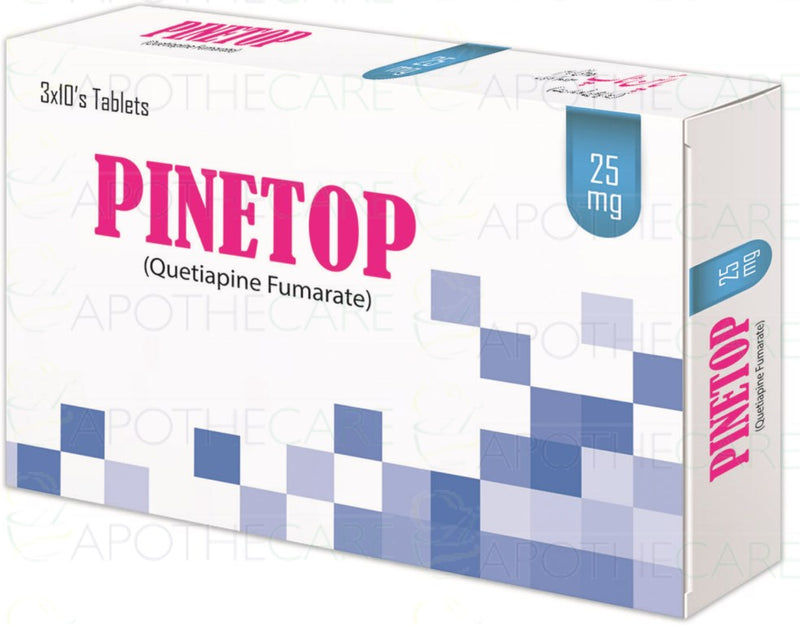 Pinetop Tab 25mg 30's