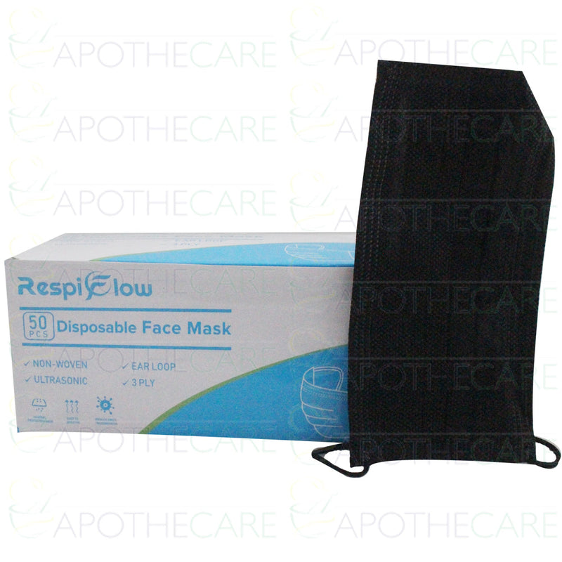 Disposable Face Mask Box (EE-FM4) Black 50's