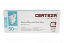 Certeza Blood Glucose Test strips GL-110 50's