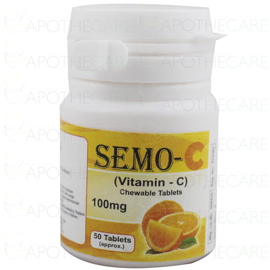 Semo-C Chewable Tab 100mg 50's