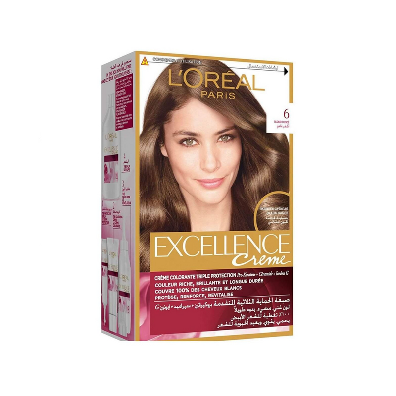 L'Oreal Paris Excellance Hair Colour (Dark Bolnd) 6 Cream 1's