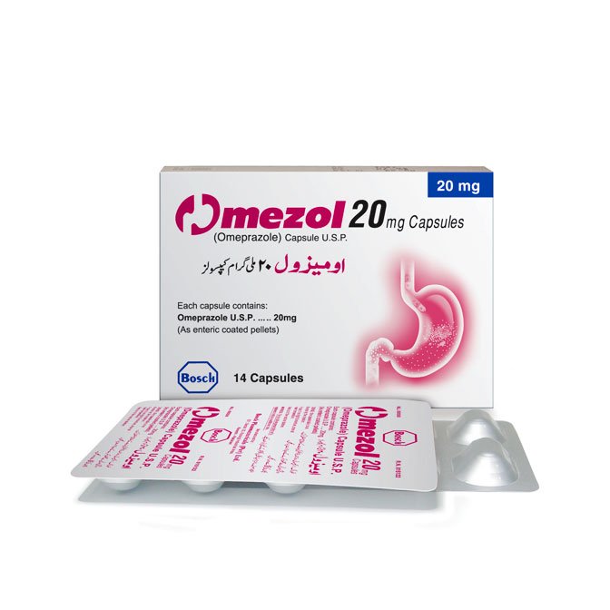 Omezol Cap 20mg 2x7's