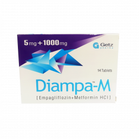 Diampa-M Tab 5mg/1000mg 14's