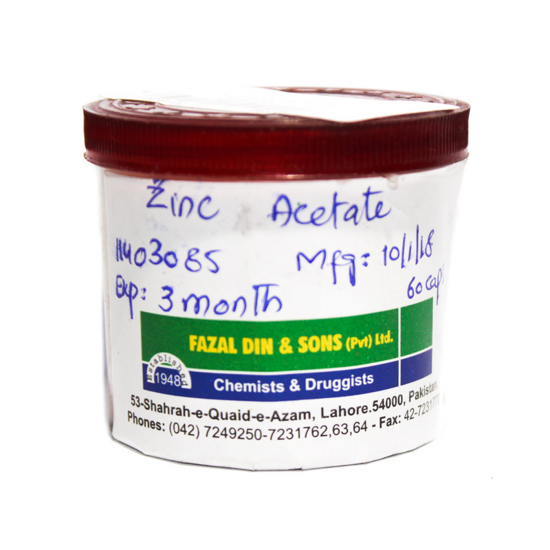 Zinc Acetate Cap 50mg 60-s