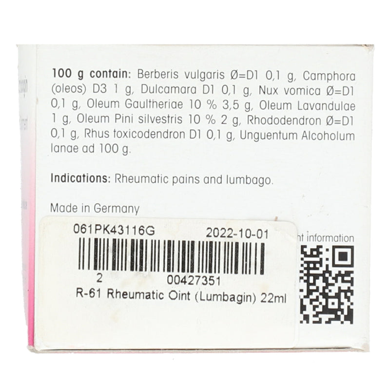 R-61 Rheumatic Oint (Lumbagin) 22ml