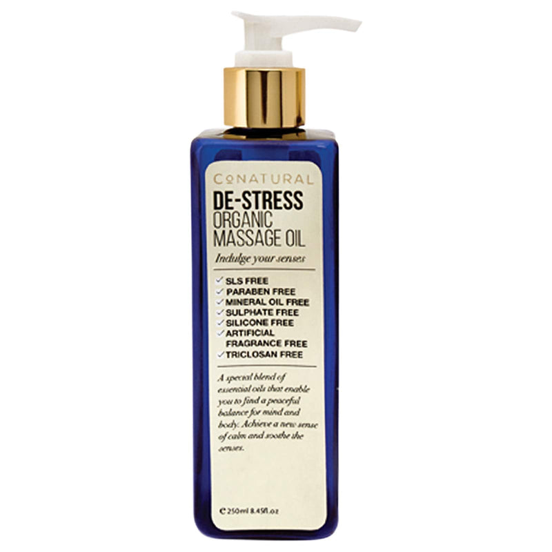 De-Stress Senses Organic Massage Oil 250ml