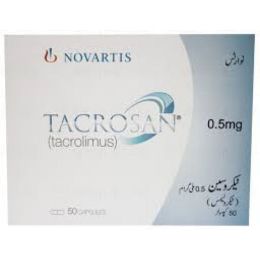 Tacrosan Cap 0.5mg 50's