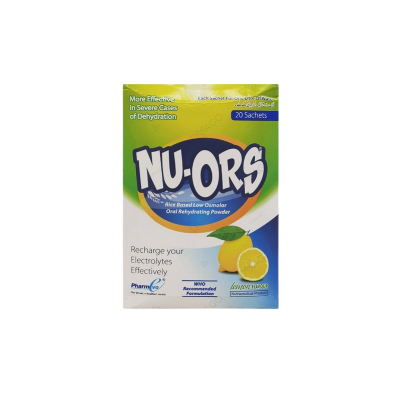 NU-ORS Powder Lemon Flavor Sachet 20's