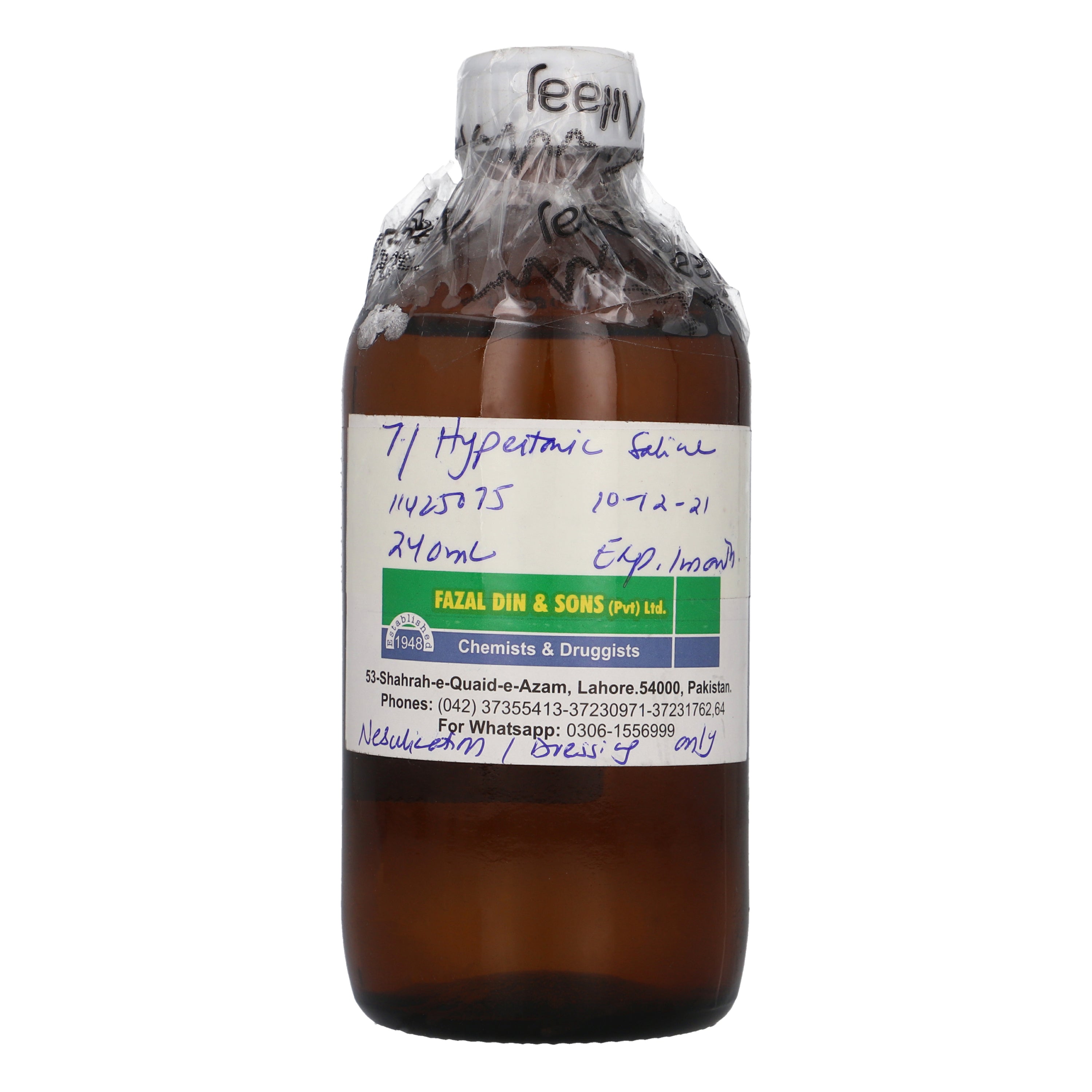 Hypertonic Saline Sol 7% 240ml – Ailaaj