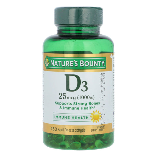 D3 Softgels Cap 25mcg(1000IU) 250's