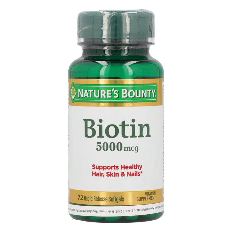 Biotin Softgel Cap 5000mcg 72's