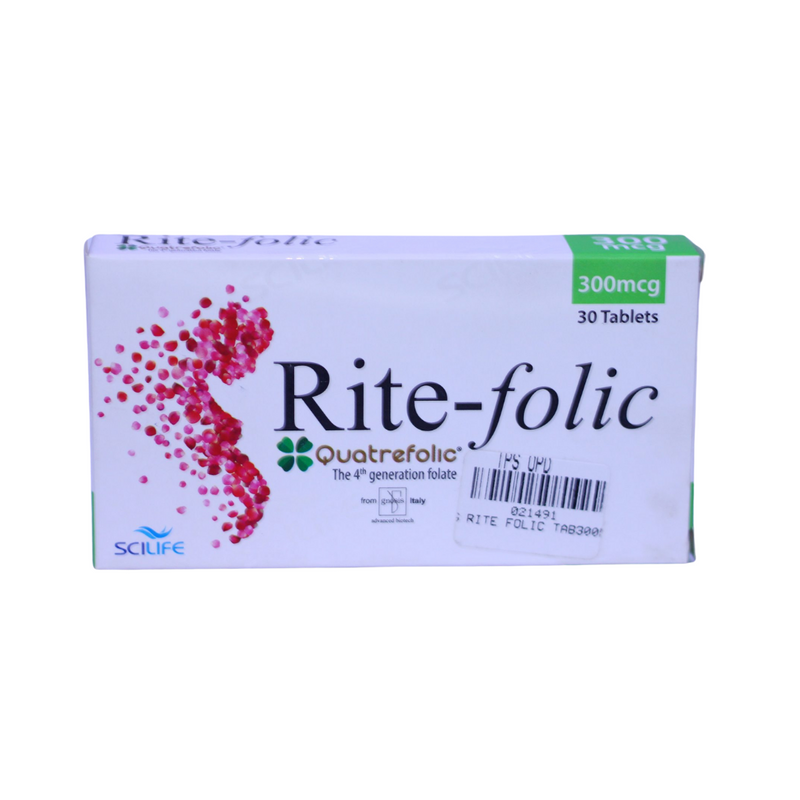 Rite-Folic Tab 300 mcg 3x10's