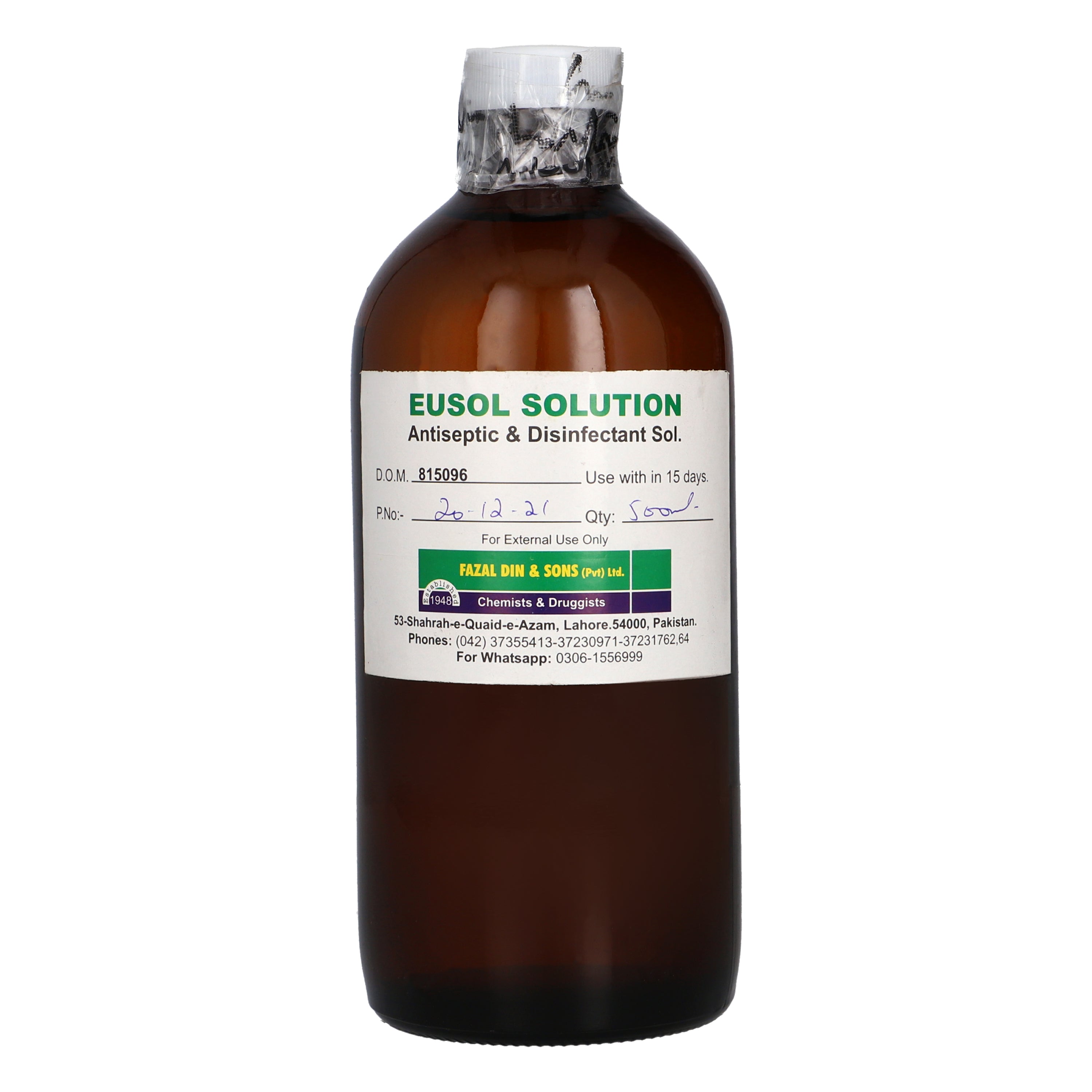 Eusol Sol 500ml – Ailaaj