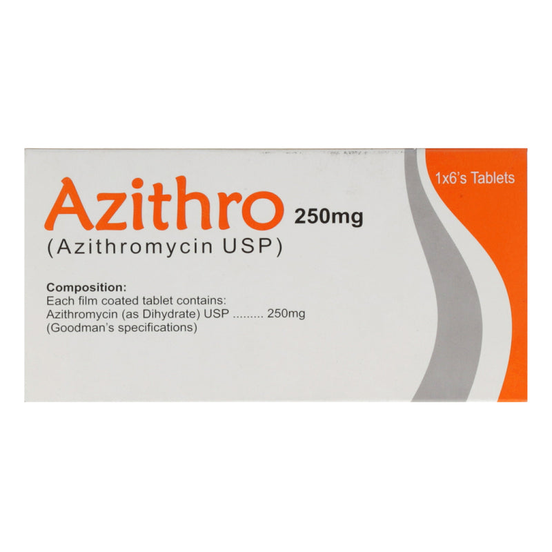 Azithro Tab 250mg 1x6's