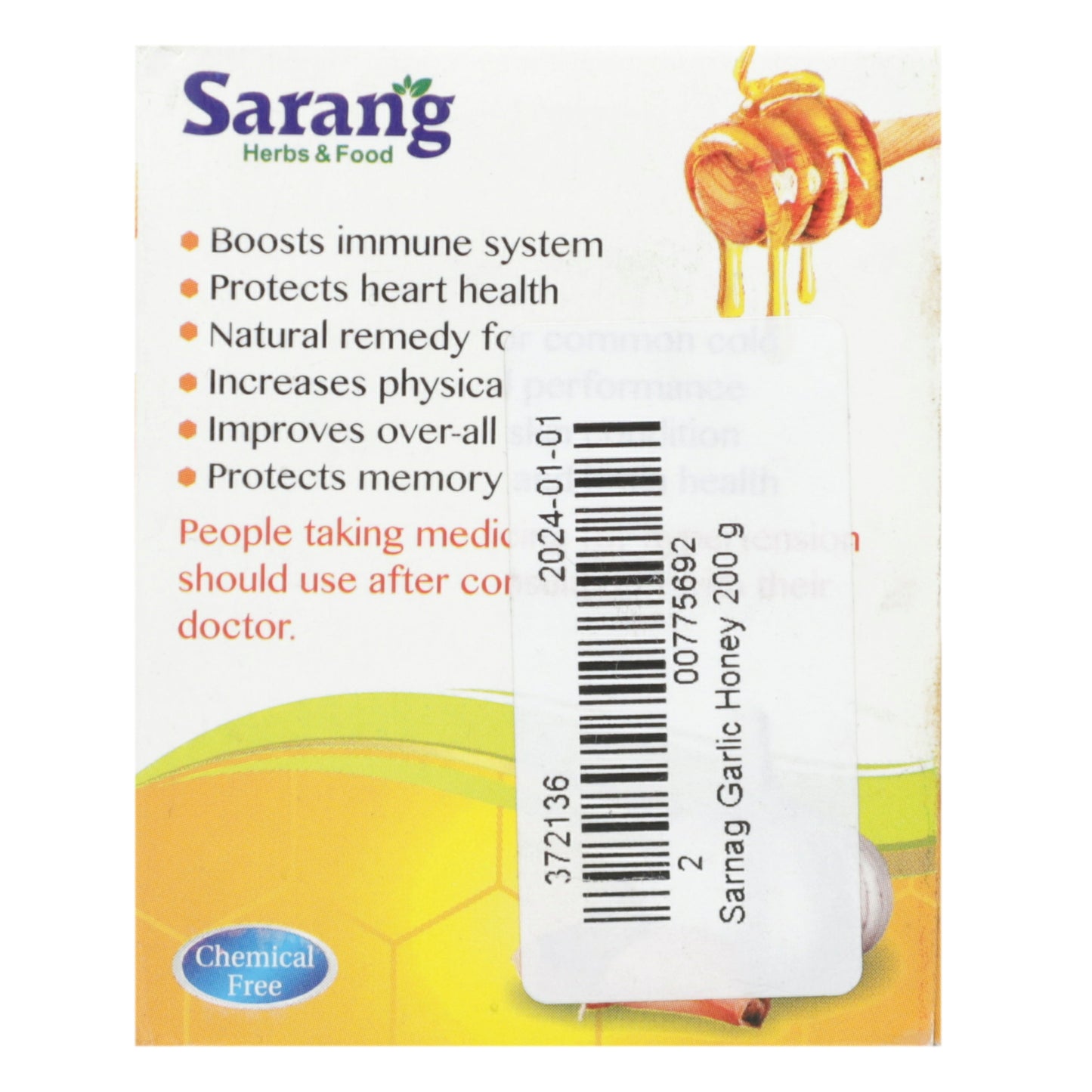 Sarnag Garlic Honey 200 G