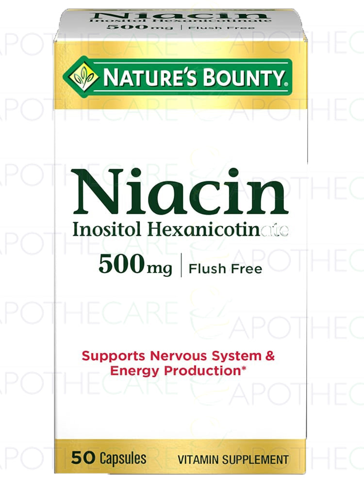 Flush Free Niacin Cap 500mg 50's