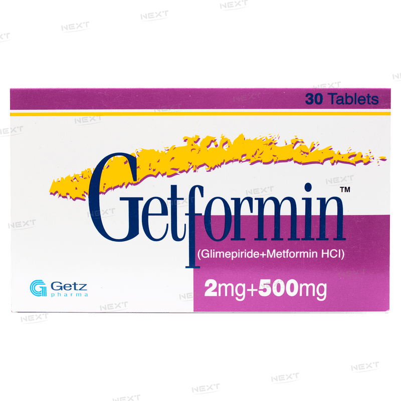 Getformin Tab 2mg/500mg 30's