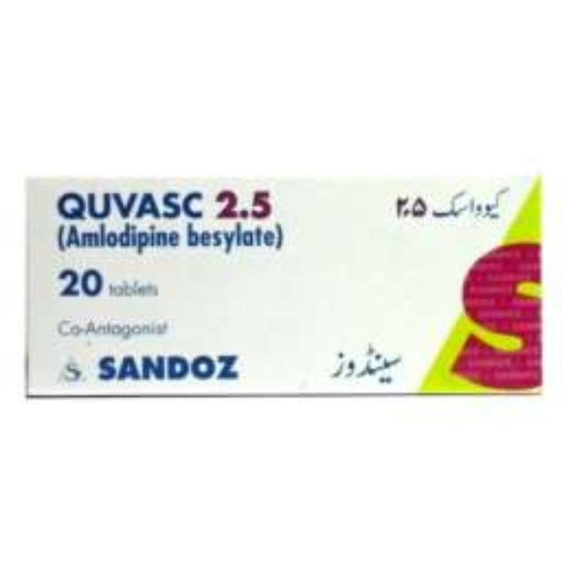 Quvasc Tab 2.5mg 20's